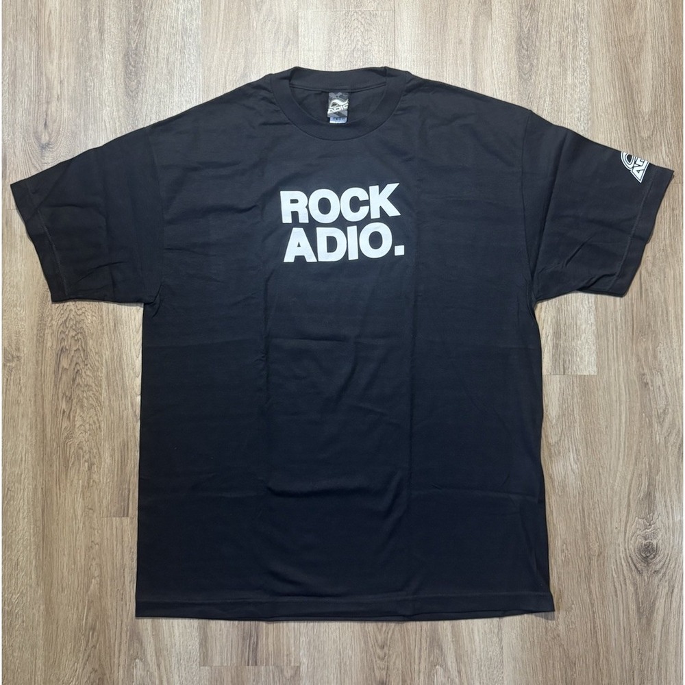 Vintage Y2K‎ ROCK ADIO Skater Bam Margera Black T Shirt Size XL